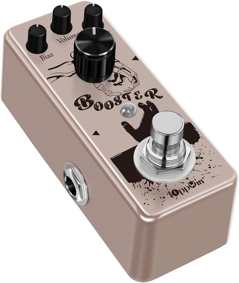 IOppWin Pure Boost 20dB+ Clean Boost Pedal - ±15dB 2-Band EQ, Metal Enclosure, True Bypass for Guitar/Bass - Image 4